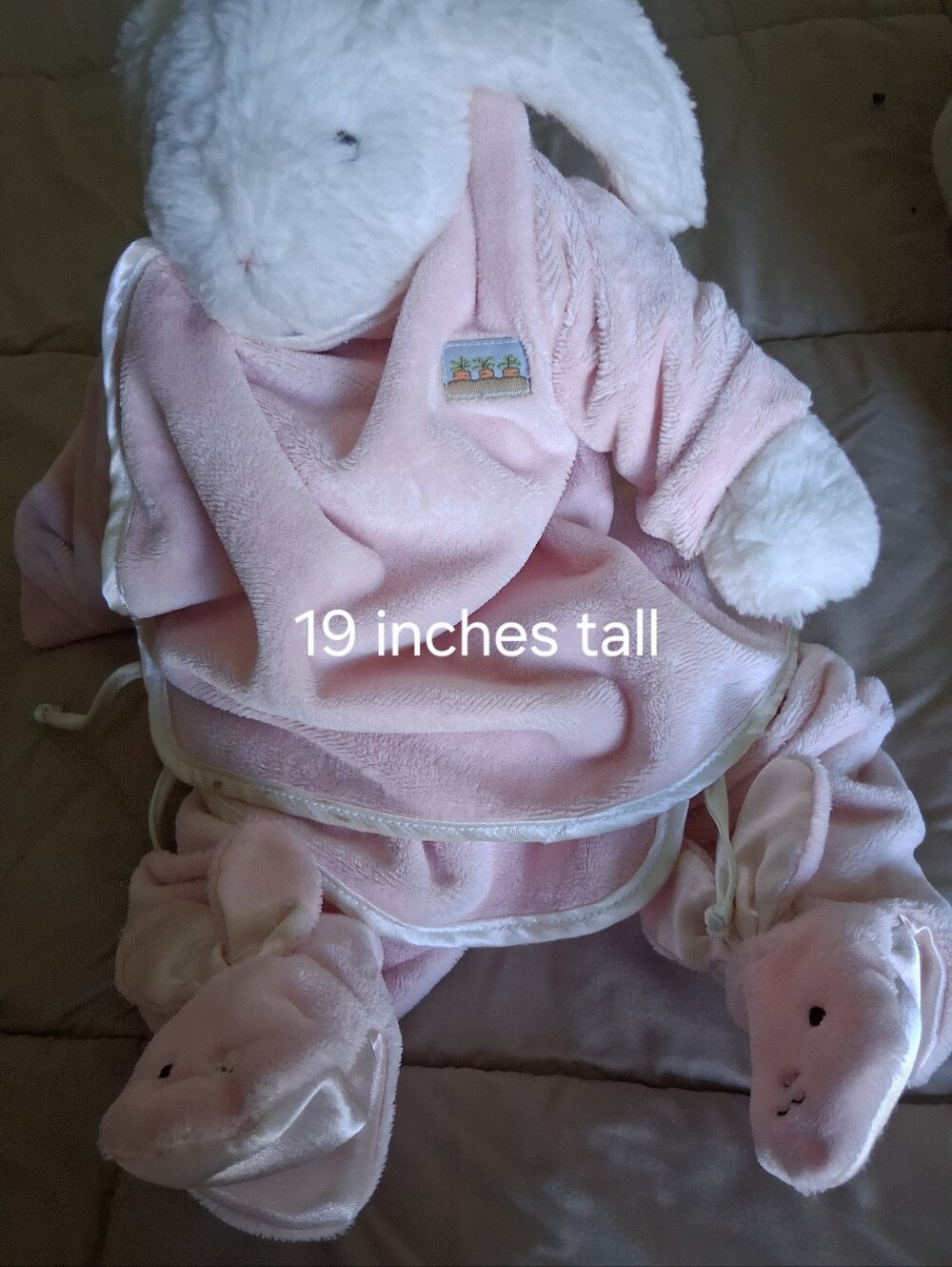 Plush Pink Bunny Hooded Baby Wrap and Booties - Kids Accessories